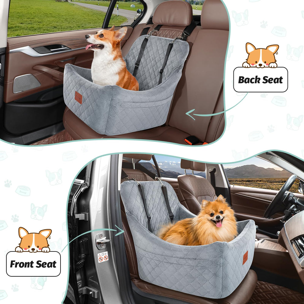 Lealchum siège-auto chien moyen, poches latérales pratiques