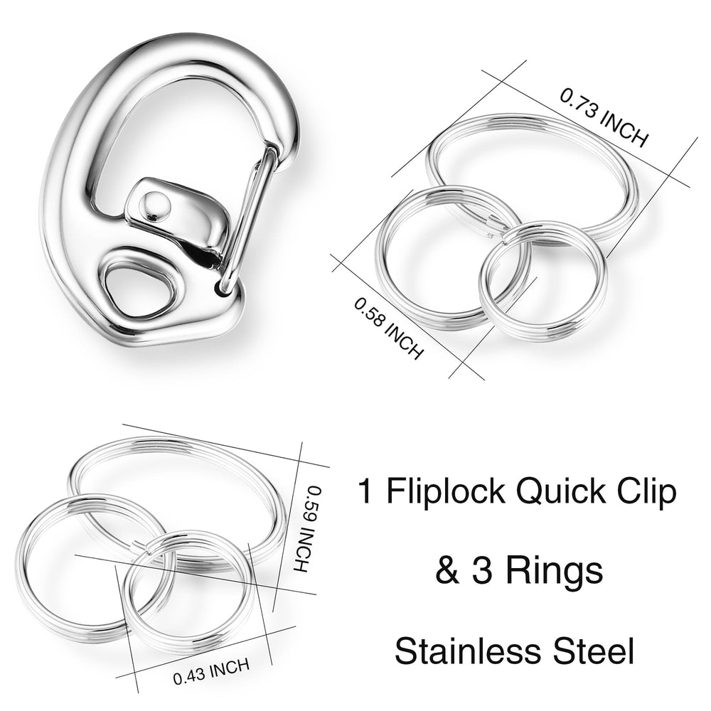 Leash King Flipclip ouverture rapide, changement d'identification sans effort.