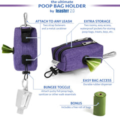 Leashrr 2.0 pouches étanches, rangement rapide pour accessoires.