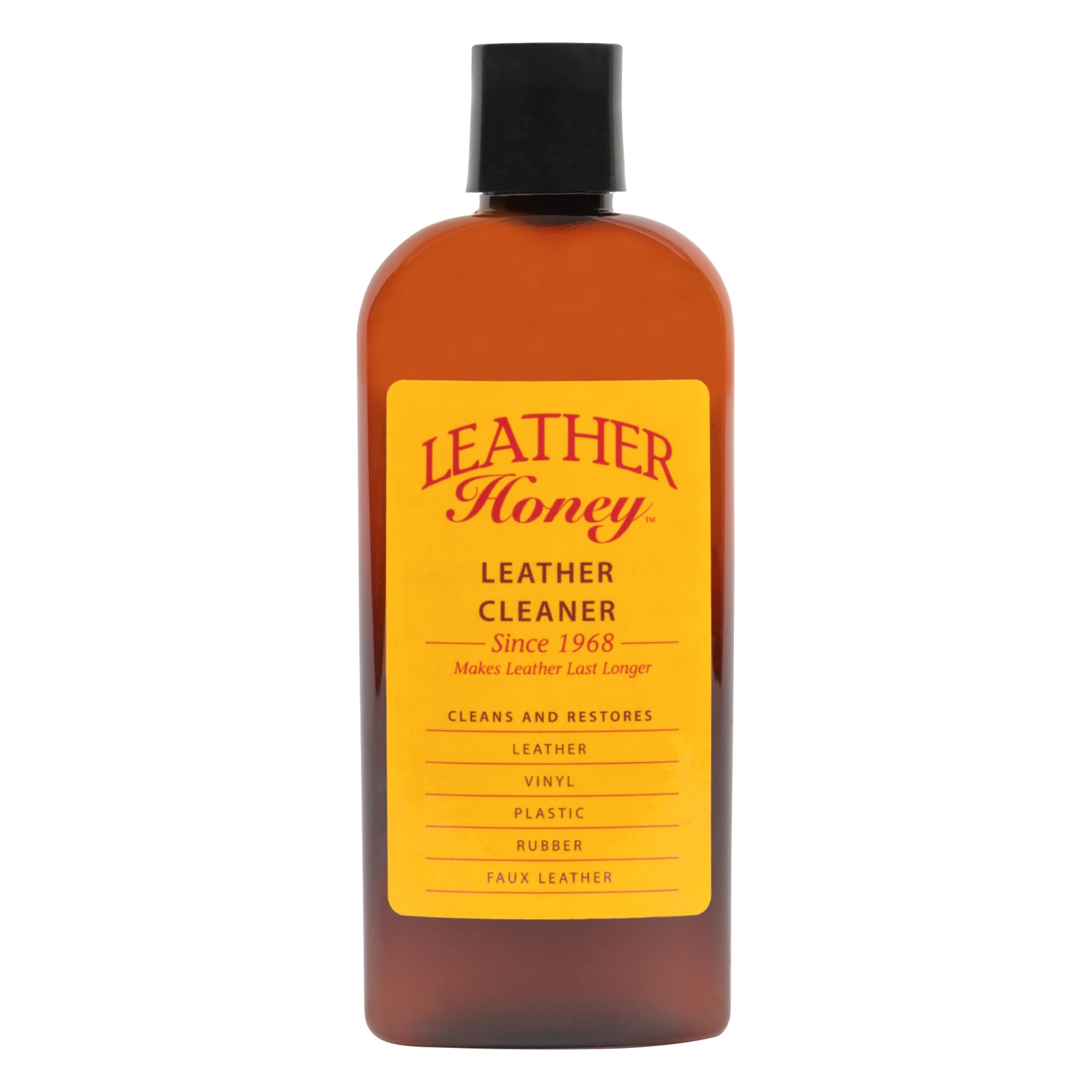 Leather Honey nettoyant cuir en bouteille pour un entretien léger et efficace.