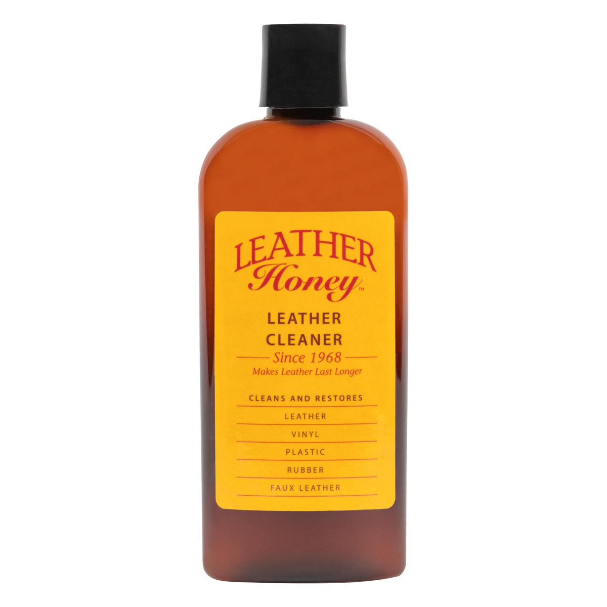 Leather Honey nettoyant cuir en bouteille pour un entretien léger et efficace.