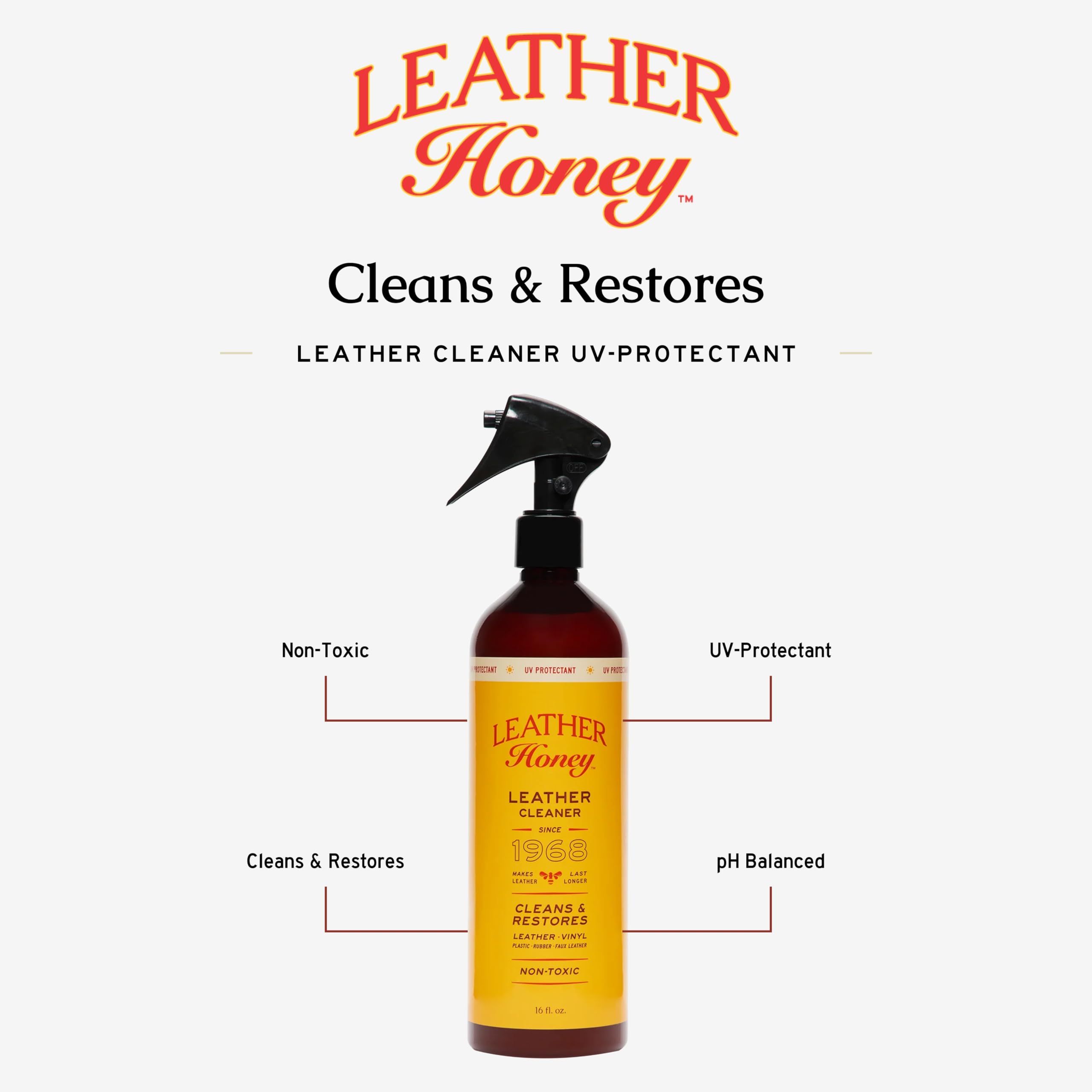 Leather Honey protection UV prolonge la couleur des cuirs exposés au soleil