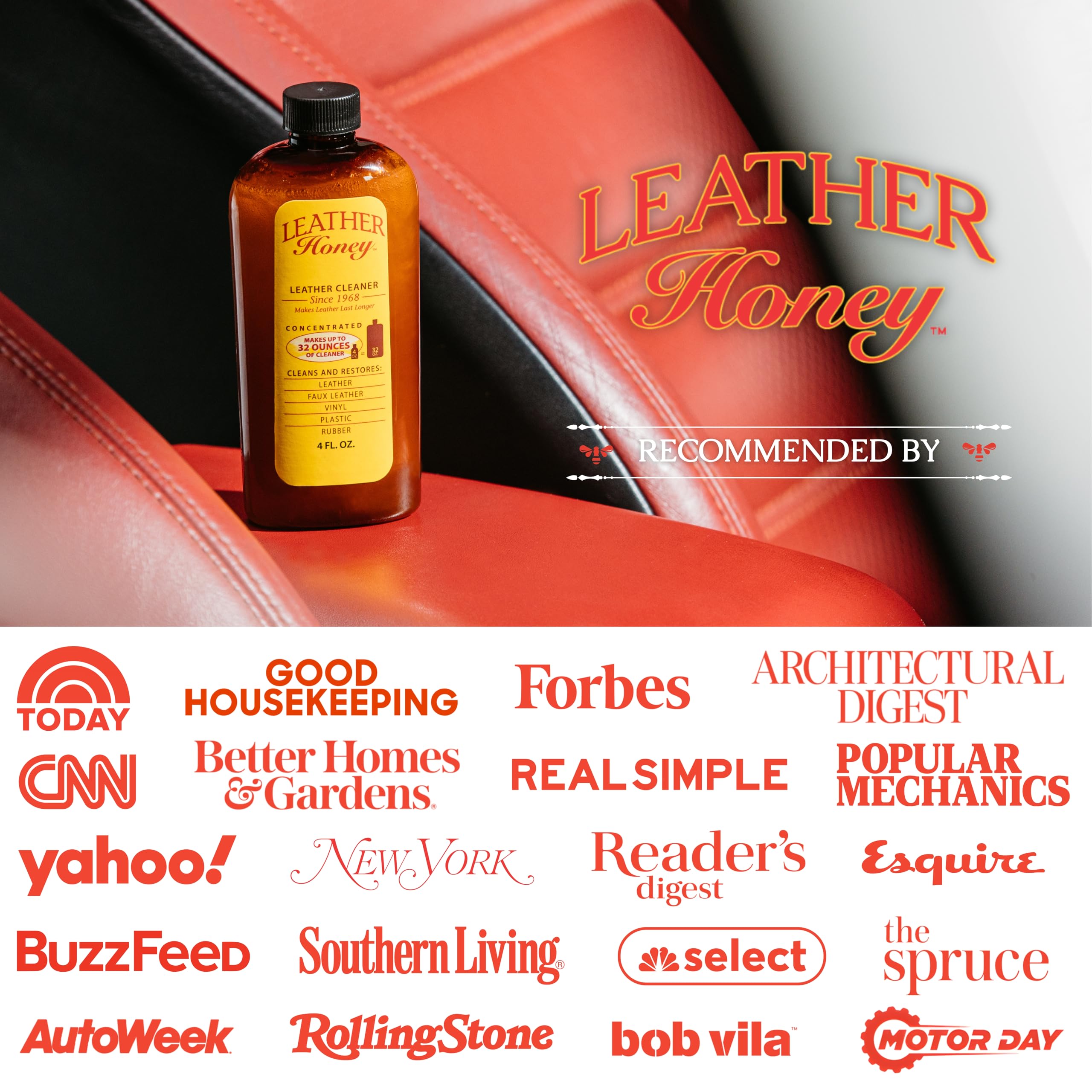 Leather Honey test-patch-dilue: testez d’abord sur une petite zone avant application.