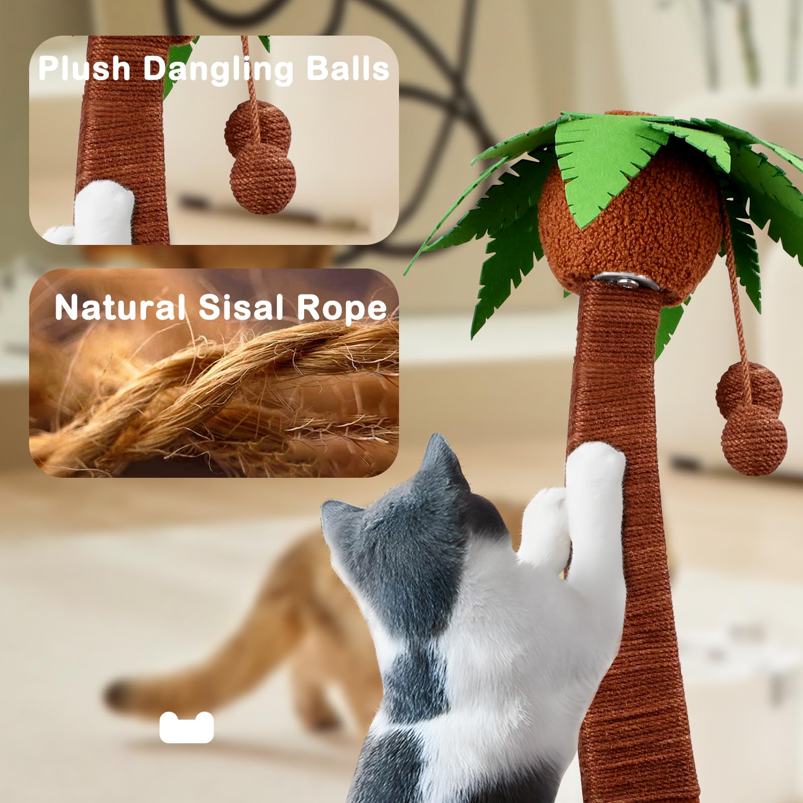 Lechansen colonne-griffade-sisal: poteau en sisal protégeant les meubles.