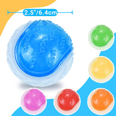 Balle LECHONG couineuse lumineuse, stimulation auditive lors des jeux.