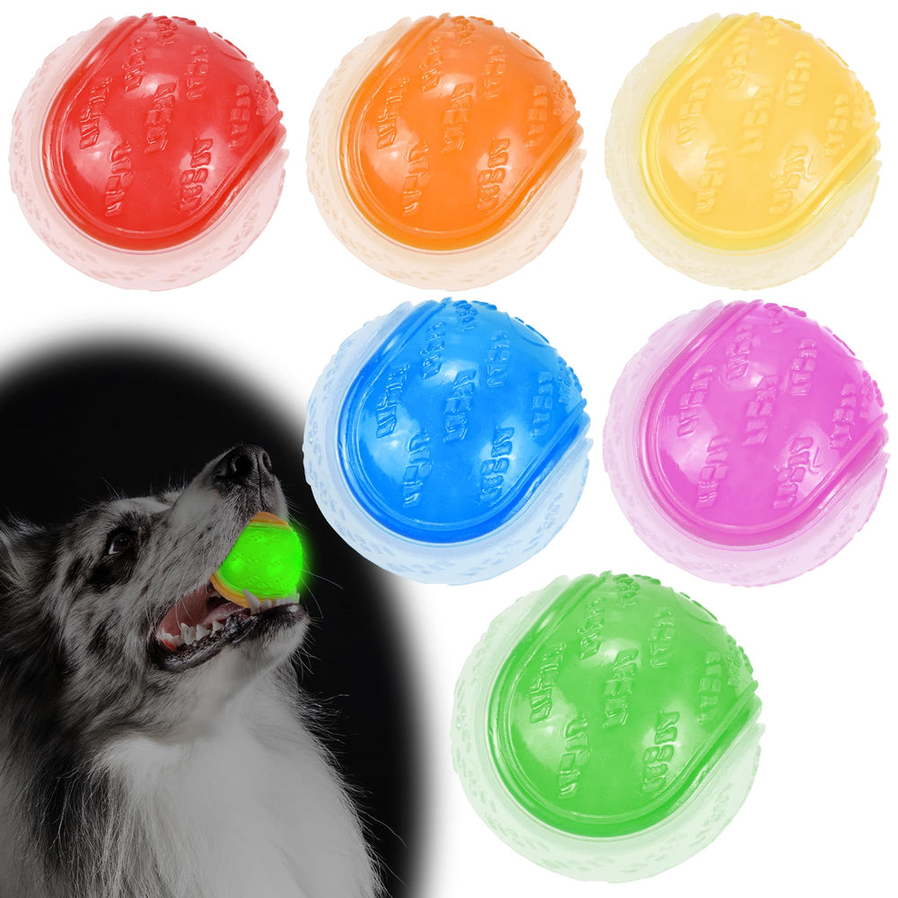 Balle LECHONG glow 2,5 pouces, visibilité nocturne pour le jeu.