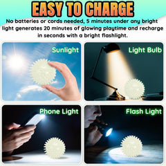 Balle LECHONG sans pile se recharge rapidement avec une lampe torche.