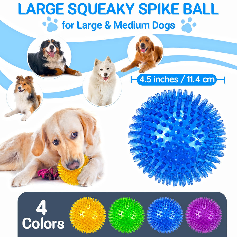 LECHONG balle large avec sifflet intégré, capte l'attention et amuse votre chien