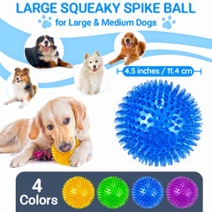 LECHONG balle large avec sifflet intégré, capte l'attention et amuse votre chien