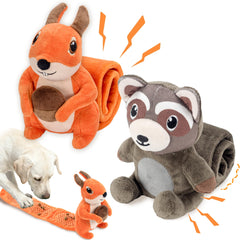 LECHONG jouet peluche sifflet et reniflage pour stimulation mentale du chien