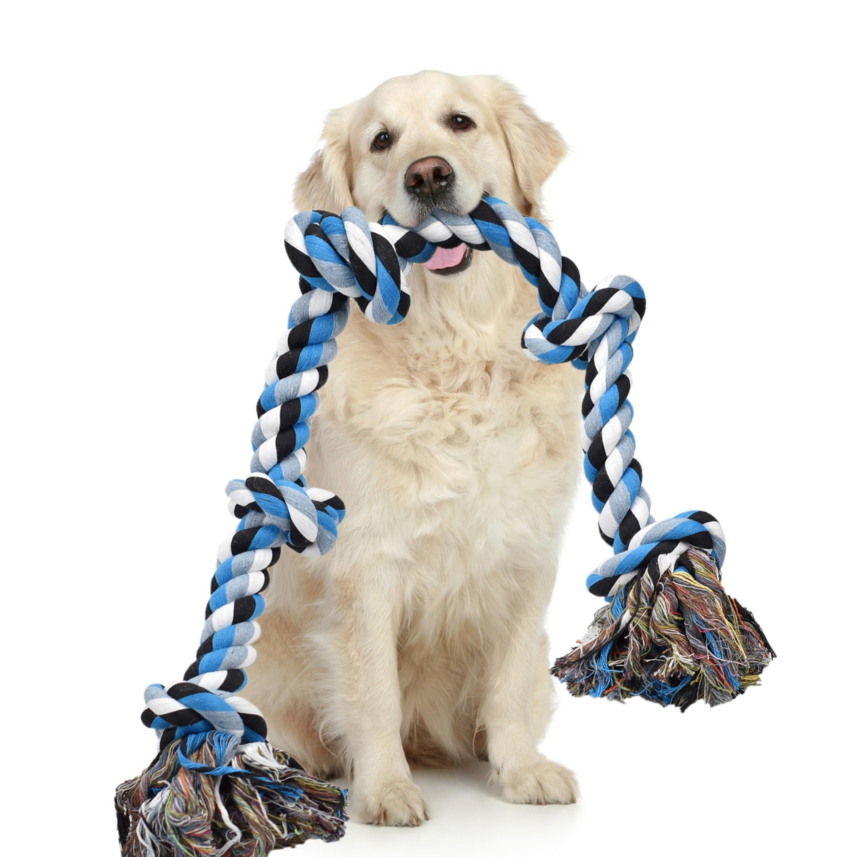 LECHONG, corde de 3 pieds pour chien, idéal pour tir à la corde et divertissement durable.