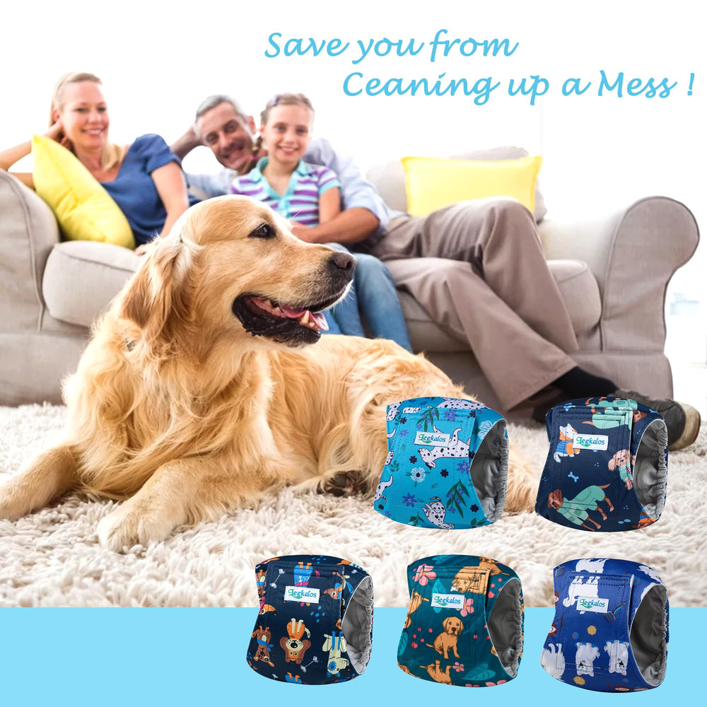 Leekalos confort-bandage-ventre-chien-male : confort doux pour le quotidien