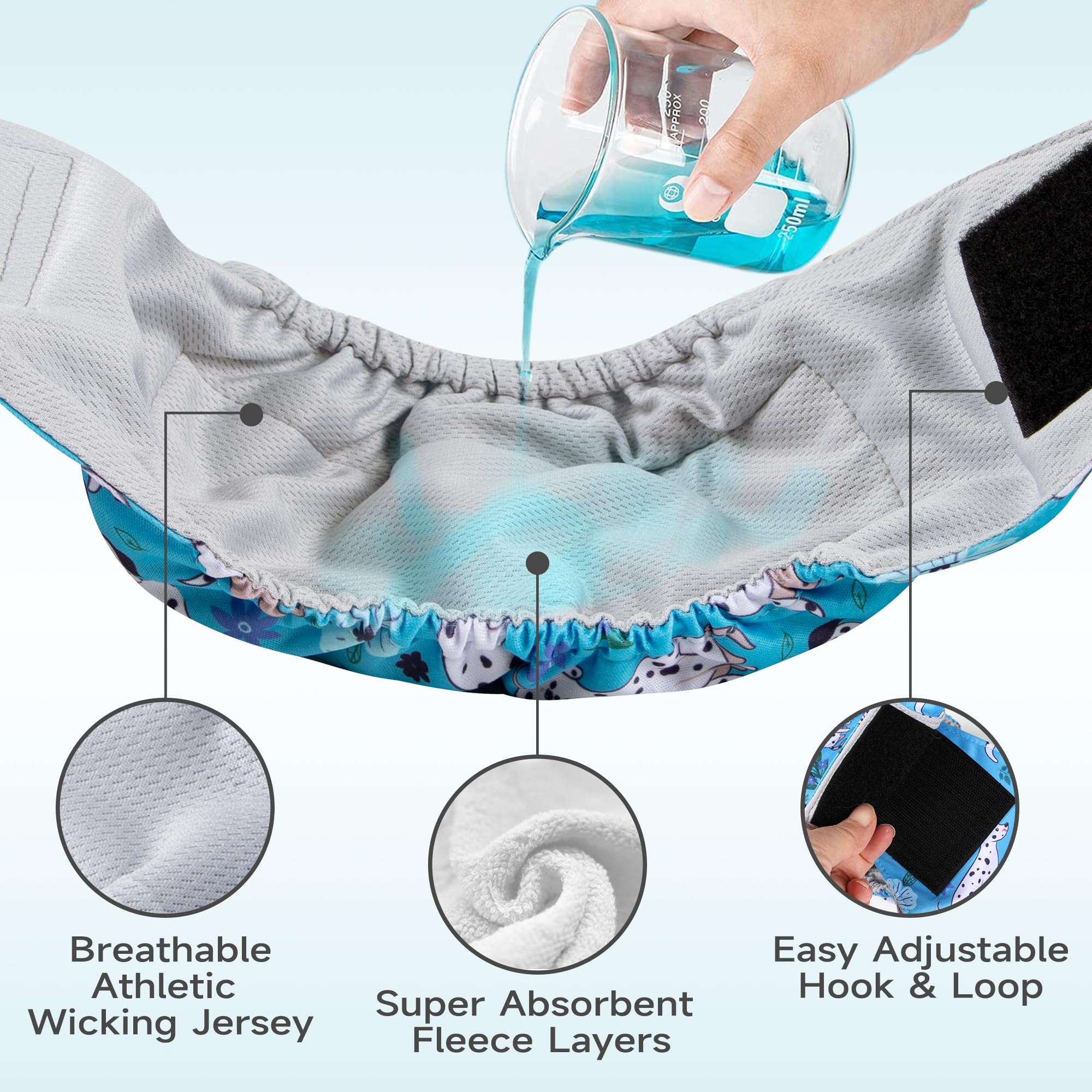 Leekalos couches chien male avec absorption élevée pour sols propres.