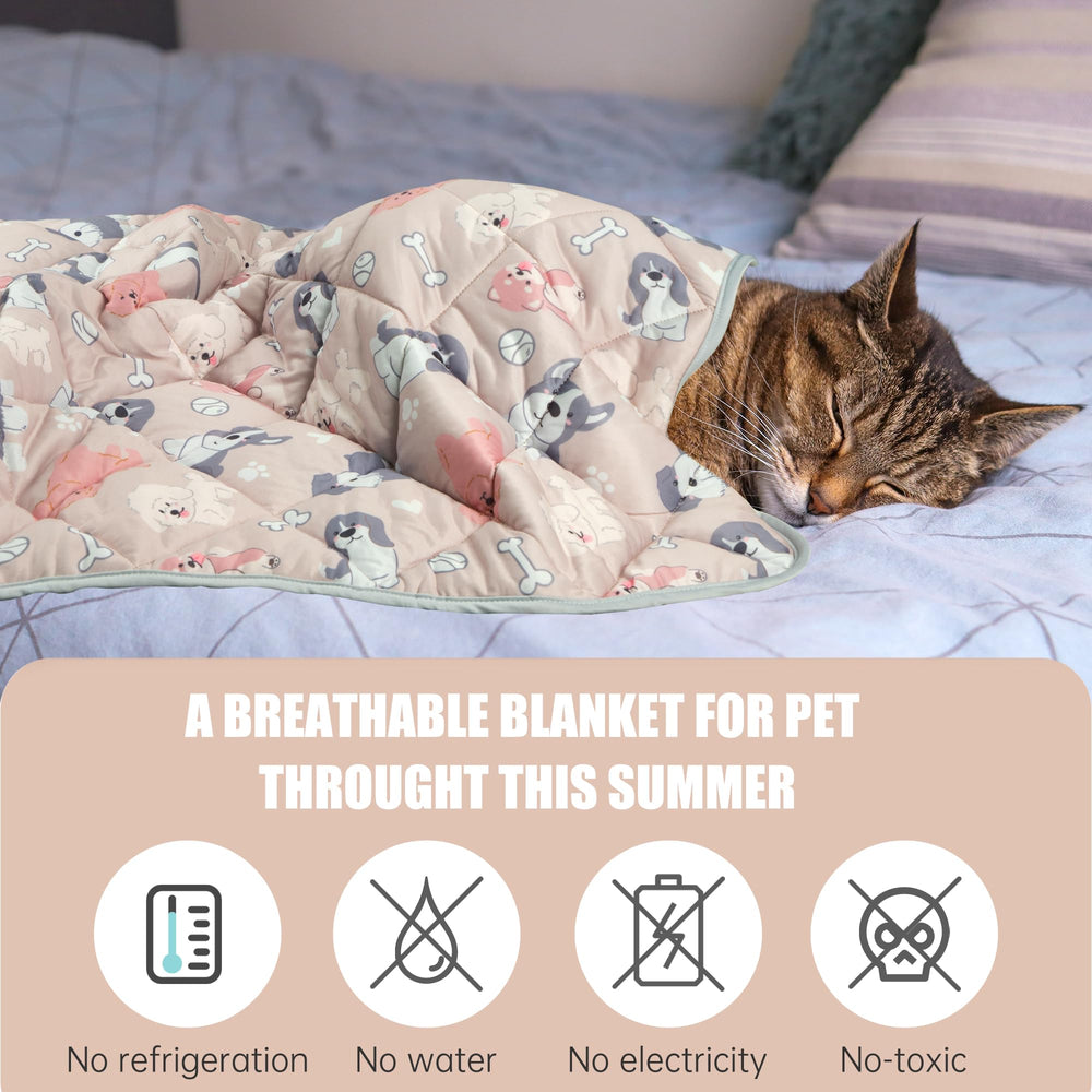 Tapis gris clair Leekalos pour animal, apporte fraîcheur durable.