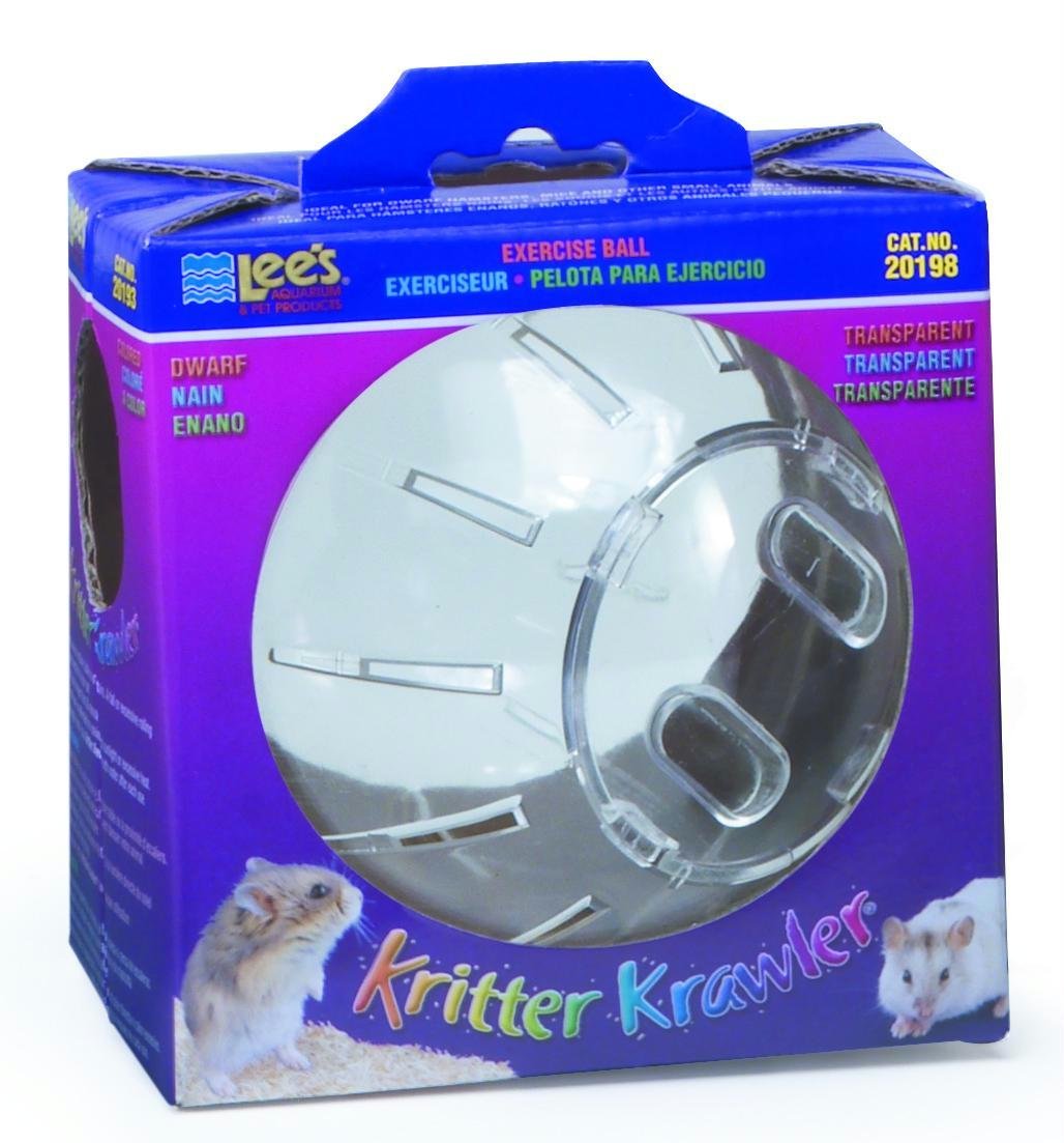 Lee's Kritter Krawler, balle d'exercice mini de 5 pouces pour petits animaux, favorise l'exploration sécurisée.