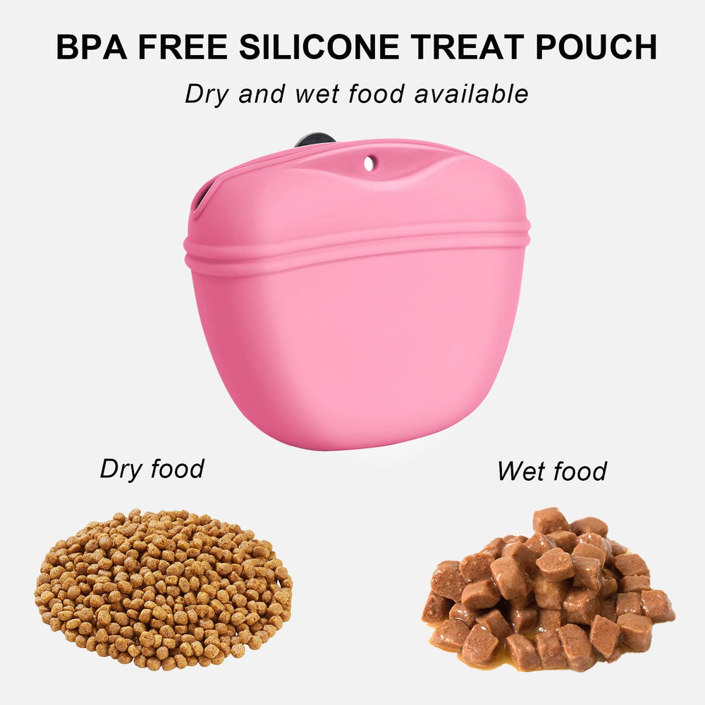 Left&Right sachet friandises silicone lavable au lave-vaisselle, nettoyage rapide.
