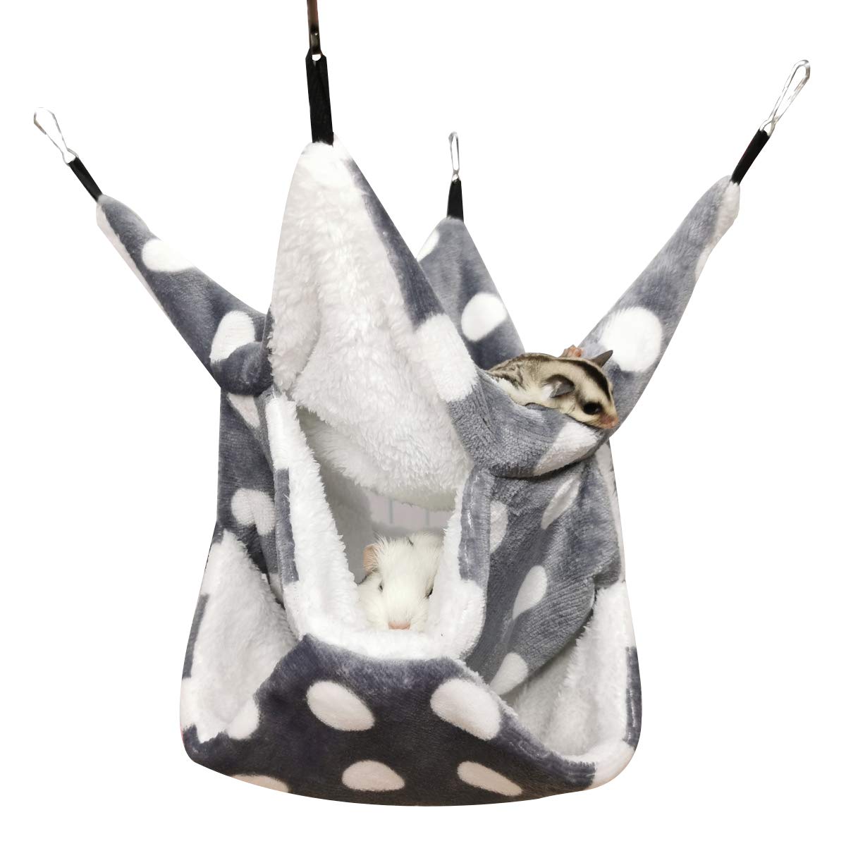 LEFTSTARER hamac trois niveaux pour petit animal offre repos confortable et espace stimulant.