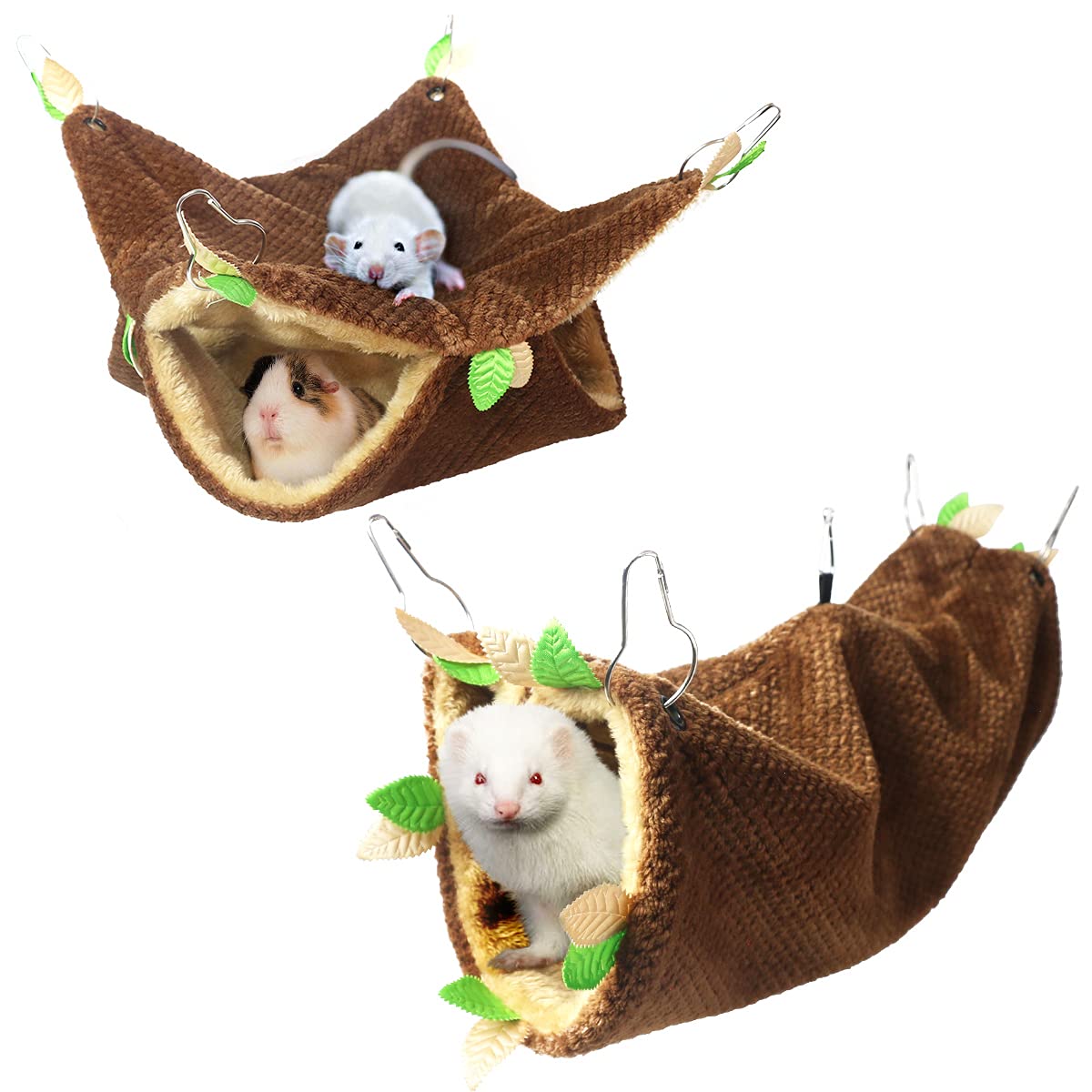 LEFTSTARER tunnel petit animal – espace jeu et cachette pour cobaye.
