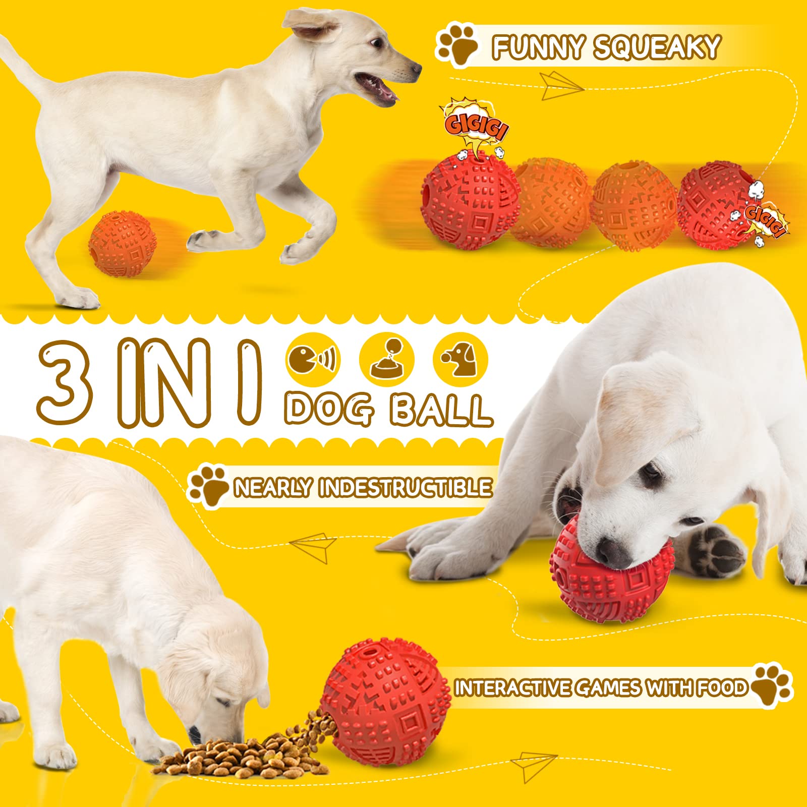 LEGEND SANDY Balle-puzzle-interactif-grosse-race: divertit et occupe les chiens actifs.