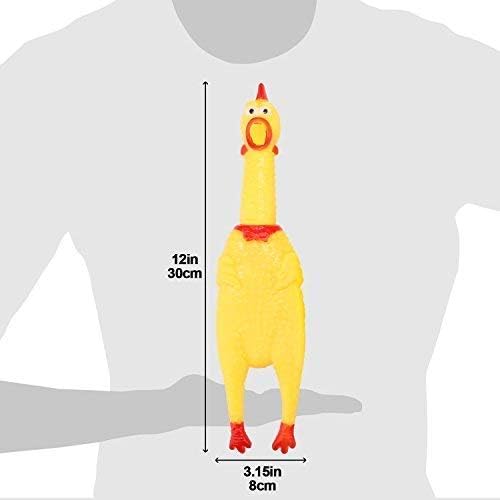 LEGEND SANDY coq criant jaune, pack de 3 pour remplacer les jouets usés