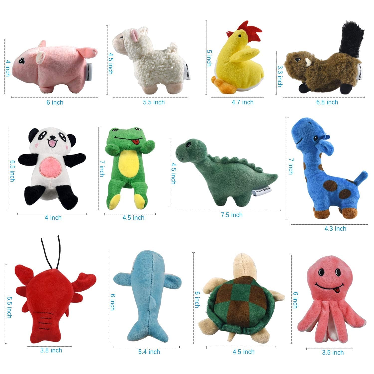 LEGEND SANDY homard-jouet peluche pour chiot, forme inattendue et jeu exploratoire.
