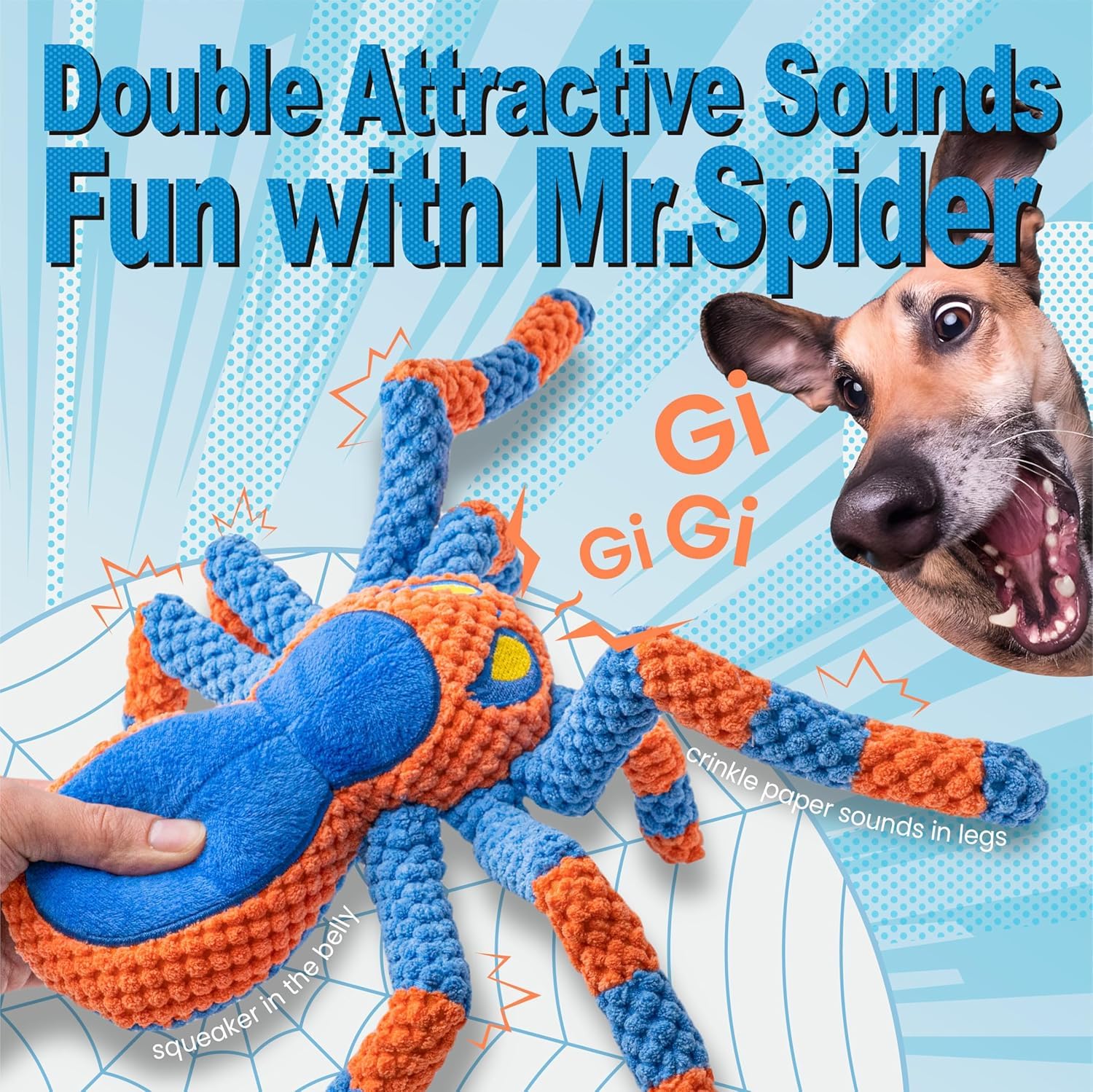 LEGEND SANDY jouet chien materiau sure, mordillages plus sains.