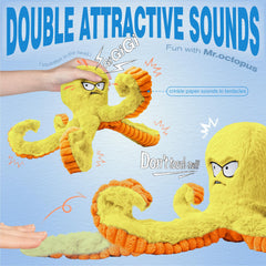 LEGEND SANDY pieuvre-jaune tentacules crinkle, stimulation auditive.
