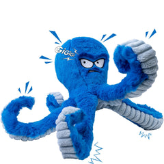LEGEND SANDY poulpe bleu avec sifflet, stimulation auditive et jeu.