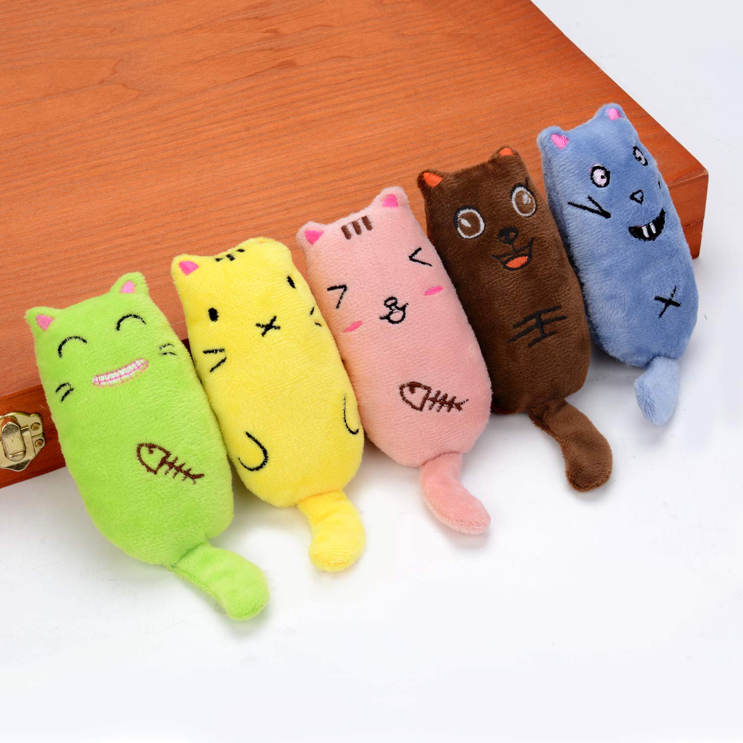 Legendog jouet chat catnip en coton-lin pour durabilité