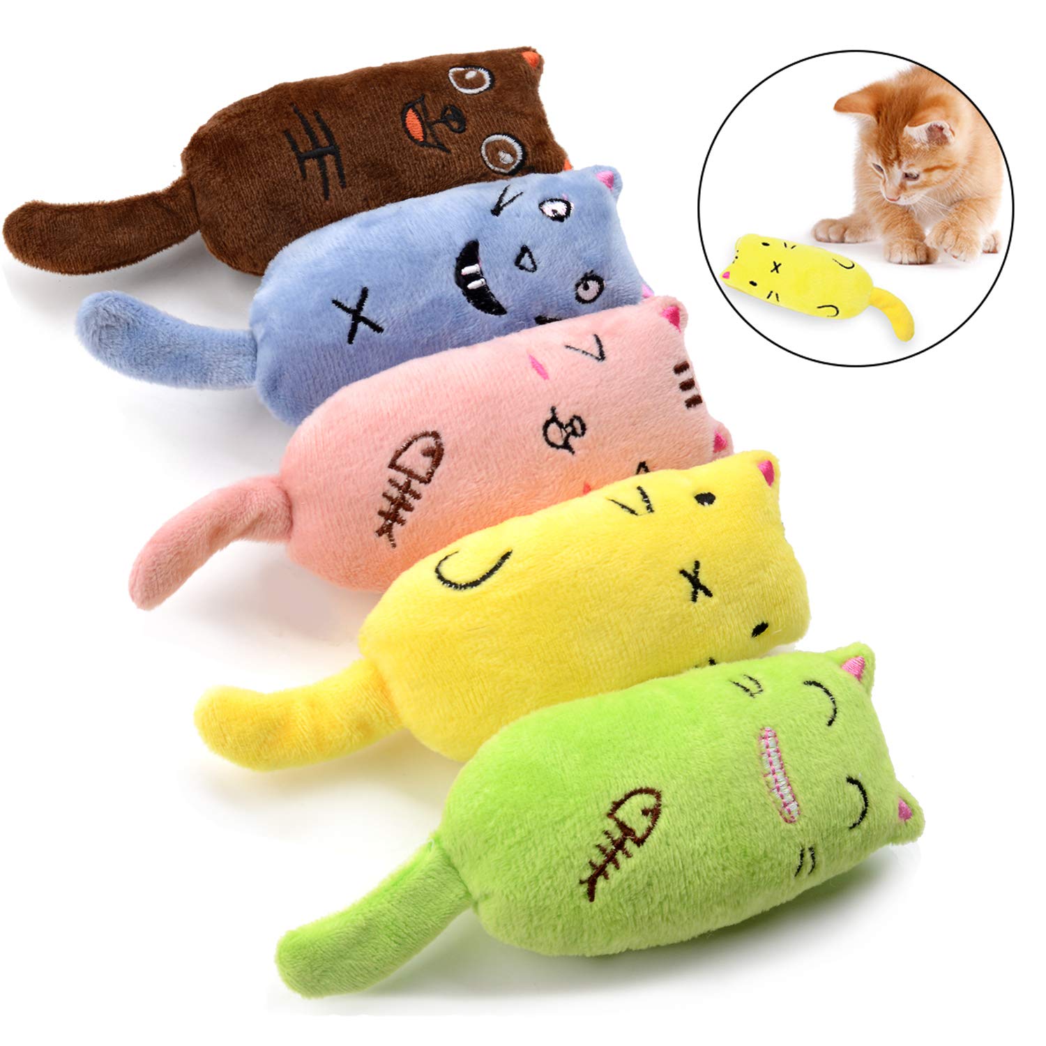 Legendog jouet chat catnip souris gris pour jeu et mordillement