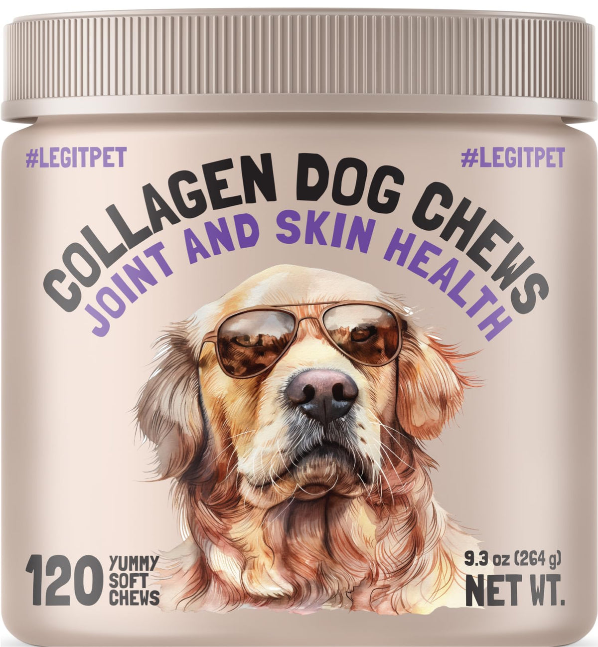 LEGITPET Collagen Chews – emballage du produit pour le soutien articulaire.