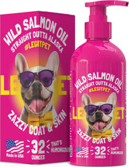 LEGITPET huile saumon alaskien – bouteille : favorise peau et pelage sains.