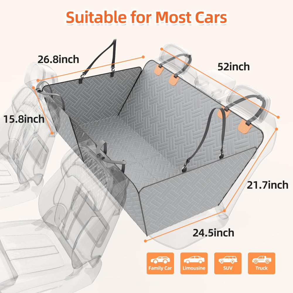 Fenêtre en filet maillé LEHNI pour ventilation et vue sur le chien.