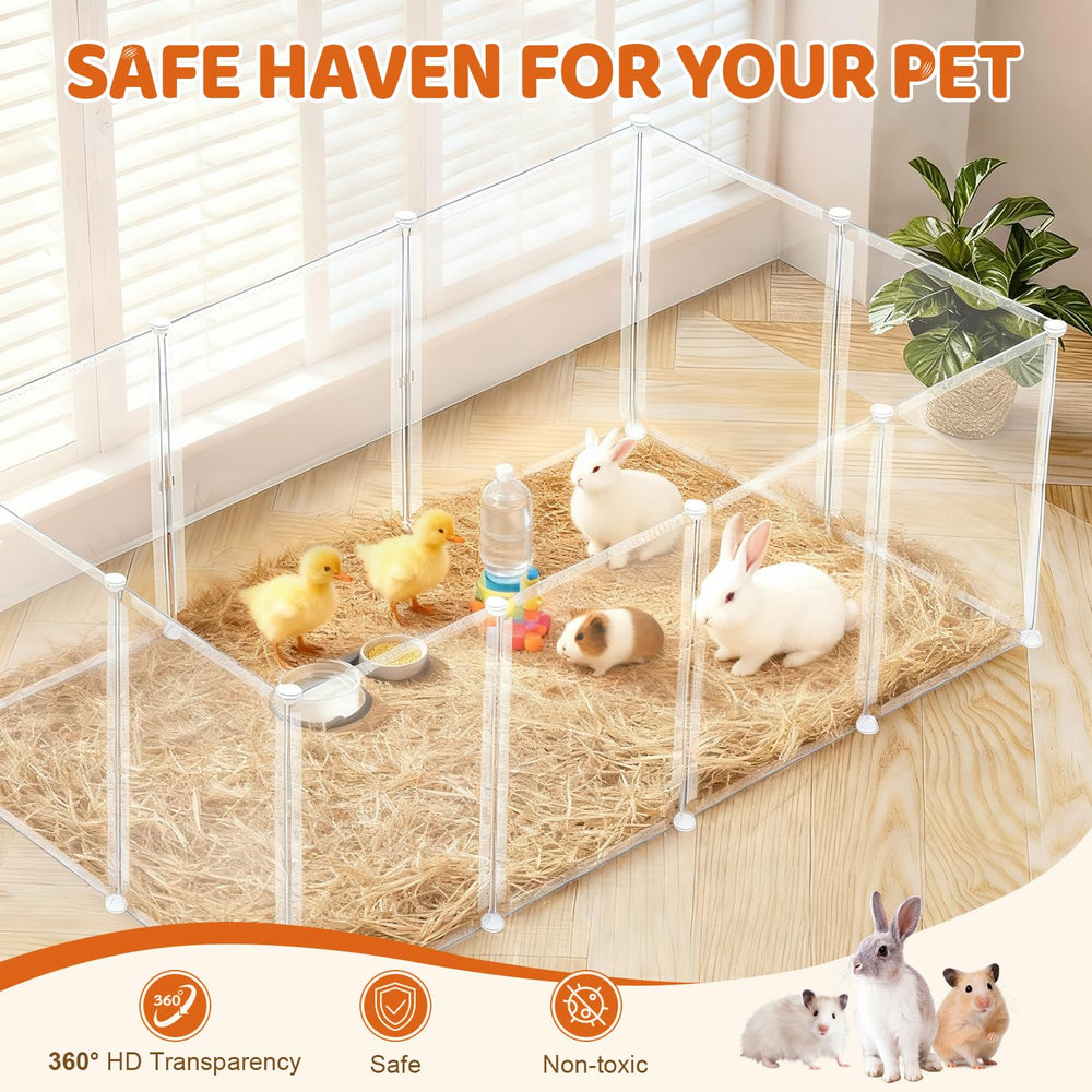 LEICHTEN espace multi-animaux: habitat sûr et spacieux pour rongeurs, lapins, chatons et plus.