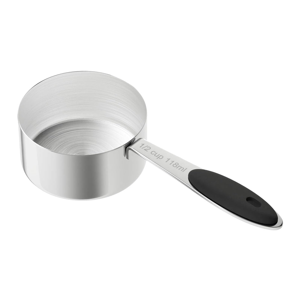 LEIFENY Pelle inox démontrant la demi-tasse 118 ml pour des portions précises.