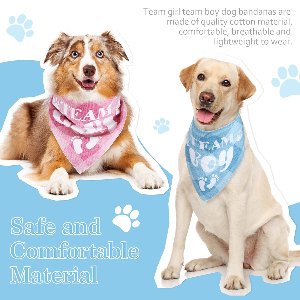 Bandana LEIFIDE chien fête de bébé rose bleu — ajoute une touche festive à vos photos