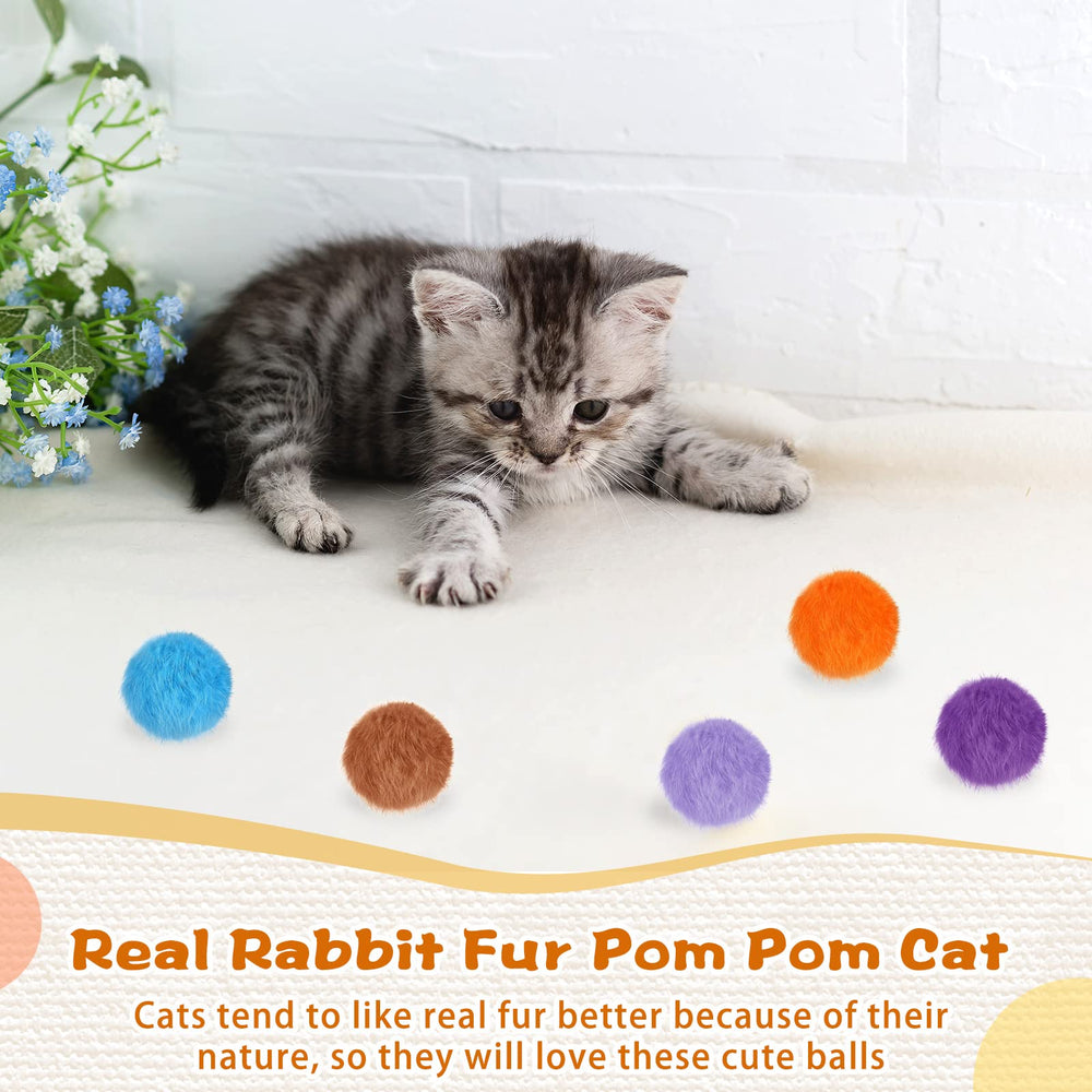 Boules pompon lapin LEIFIDE idéales pour sessions quotidiennes avec une baguette à plumes.