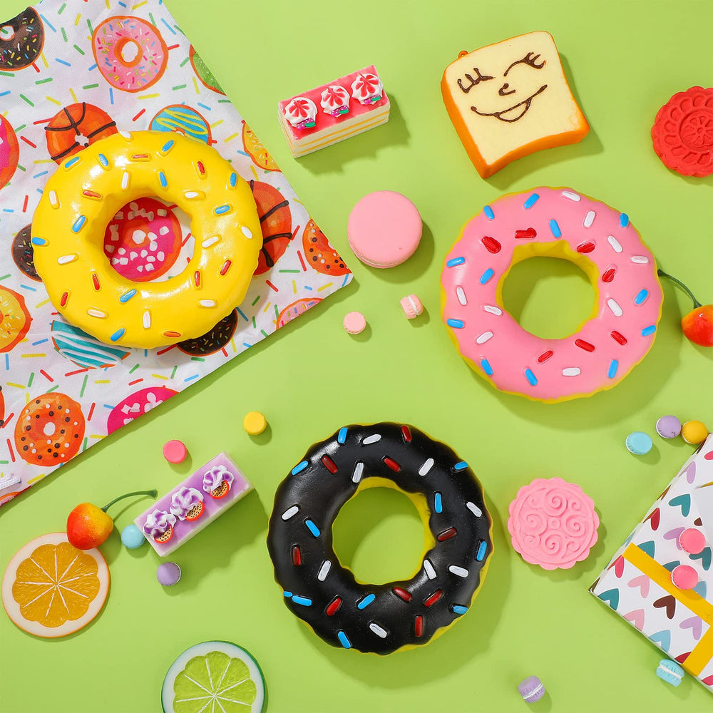 Leitee donut jaune — jouet en caoutchouc stimulant pour chien visuel