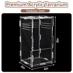 LEIZHENZI terrarium-acrylique-360° – vue dégagée et sans reflets.