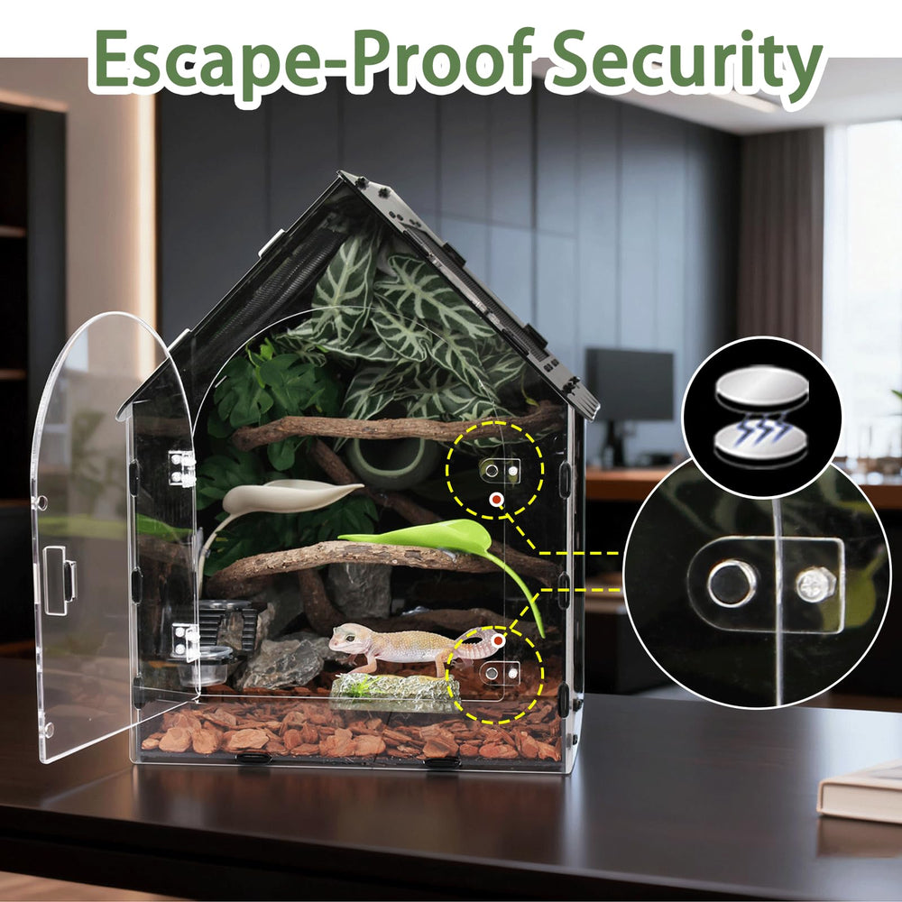 LEIZHENZI terrarium, ventilation améliorée, assure un air frais et stable.