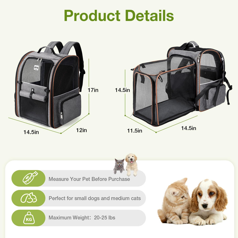 Lekebobor sac-dos animaux mesh-quatre-cotes: ventilation optimale pendant le trajet.