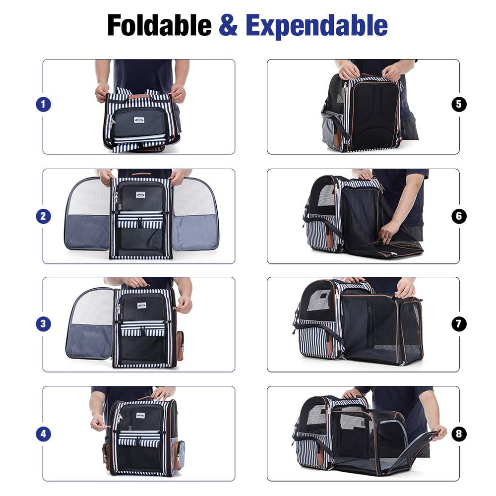 Lekebobor sac dos transport animal rideau roller fournit ombre et confort