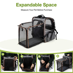 Lekebobor sac porte-chat poches latérales pour accessoires.