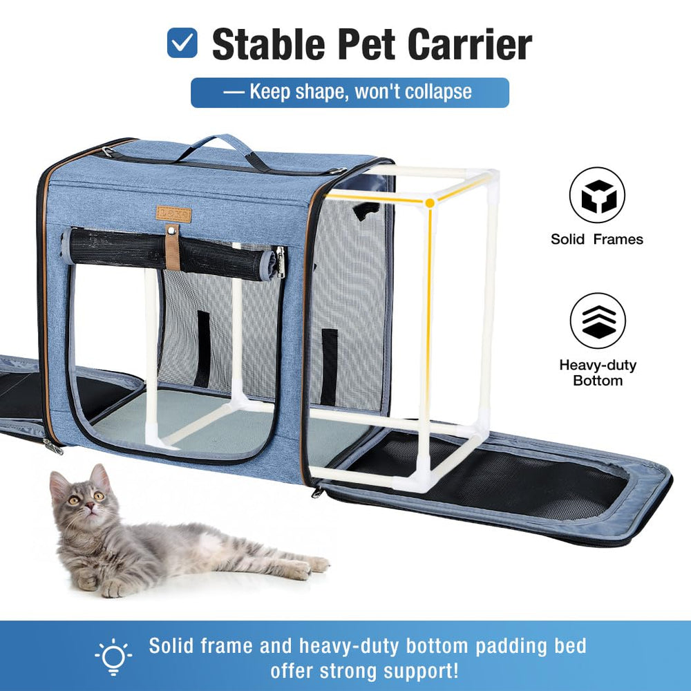 Lekereise design 2-en-1 porte-chat, se transforme en aire de jeux pratique.