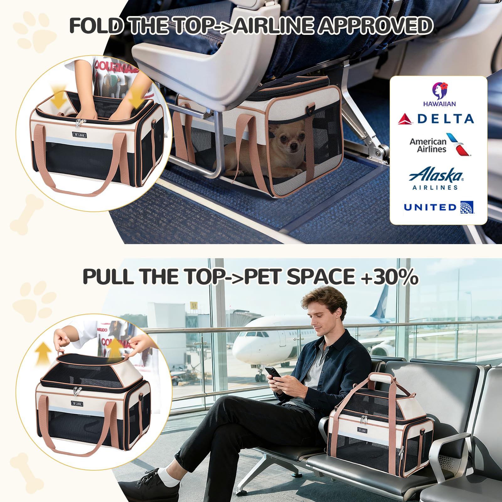 Lekereise extension-haut permet à l'animal de se lever et se tourner.