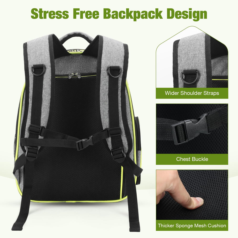 Lekereise sac à dos bulle chat matériaux et sécurité - résistance et fermeture anti-évasion