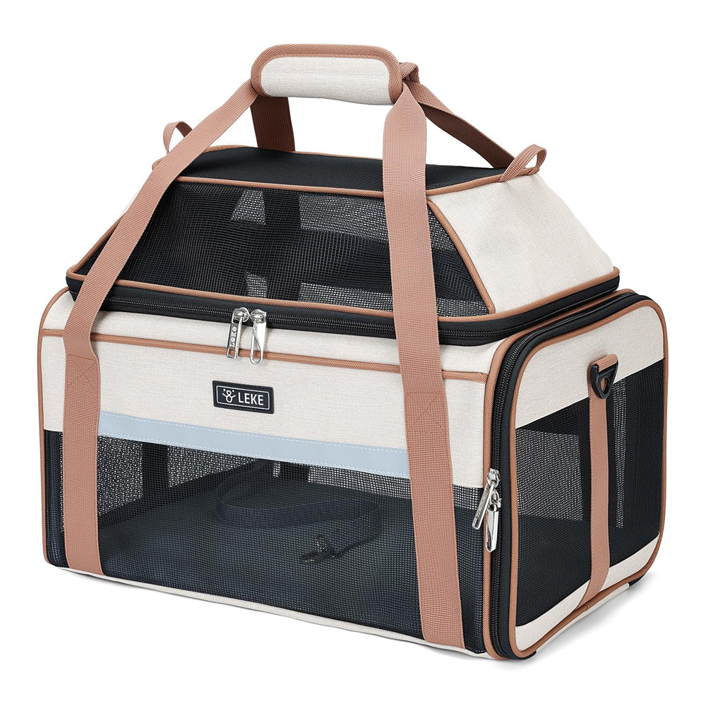 Lekereise sac transport animaux extensible sous le siege offre espace.
