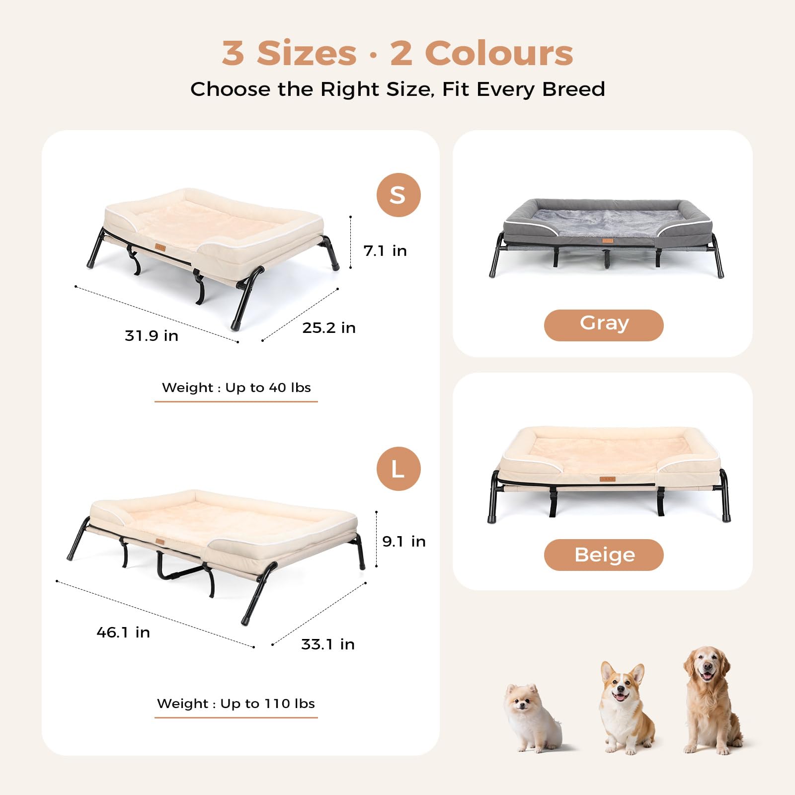Lekereise structure en fer: cadre stable pour chien.