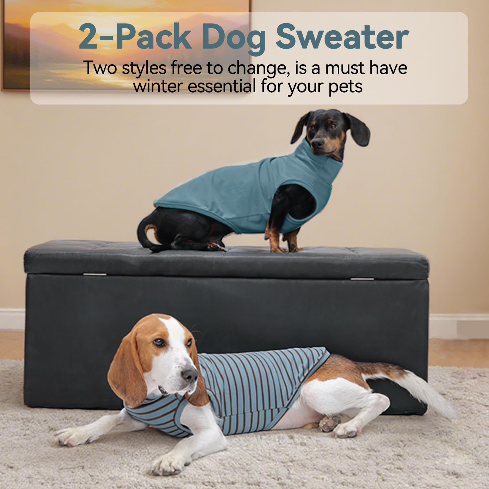 LeleTail gilet chien en tissu extensible et doux.