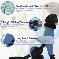 LeLePet combinaison de rétablissement pour chien – vue dos et protection des zones sensibles.
